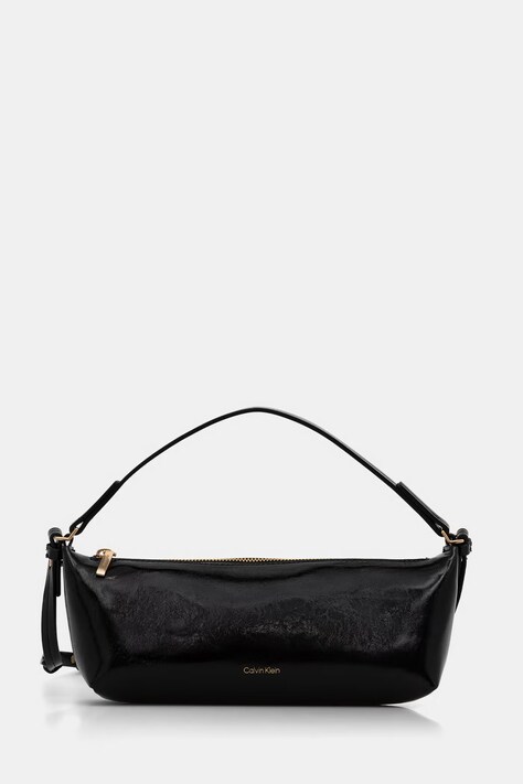Calvin Klein Baguette γυναικεία από απομίμηση δέρματος μαύρη LV04F3738G