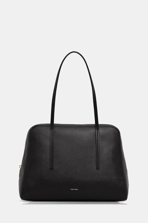 Calvin Klein torebka shopper damska z imitacji skóry czarna LV04F3735G