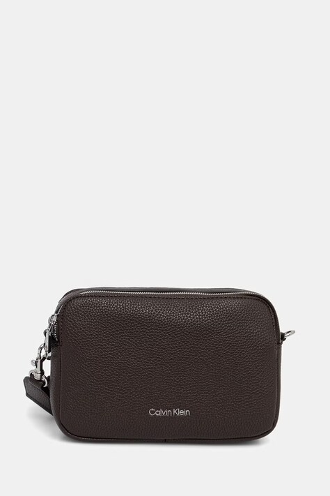 Calvin Klein torebka crossbody damska z imitacji skóry brązowa LV04F3656G