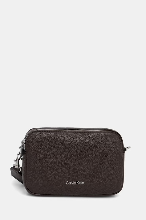 Calvin Klein torebka crossbody damska z imitacji skóry brązowa LV04F3656G
