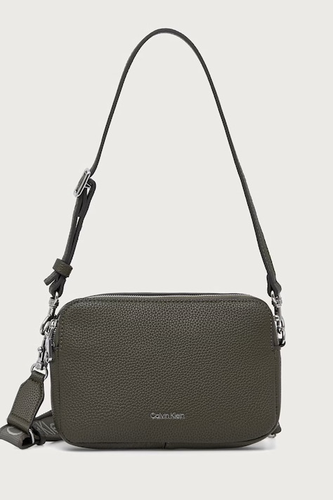 Calvin Klein Χιαστί γυναικεία από απομίμηση δέρματος πράσινη LV04F3656G