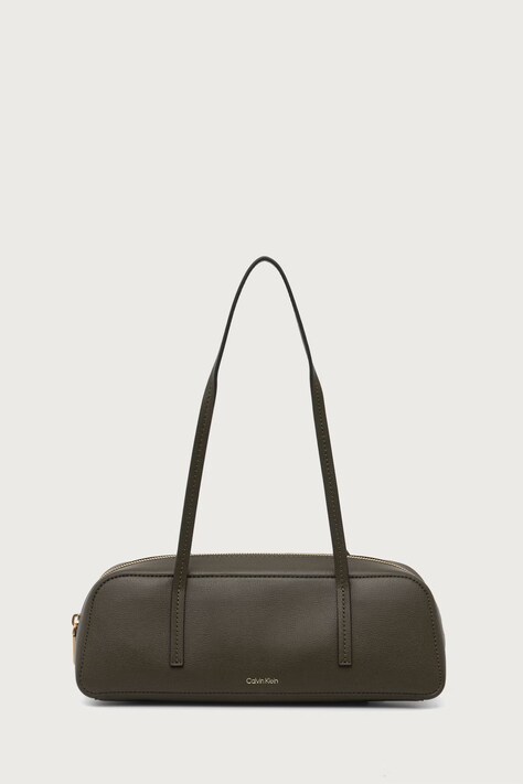 Calvin Klein Torebka bagietka damska z imitacji skóry zielona LV04F3636G