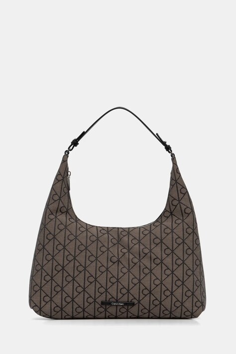 Calvin Klein torebka hobo damska brązowa LV04F3635G