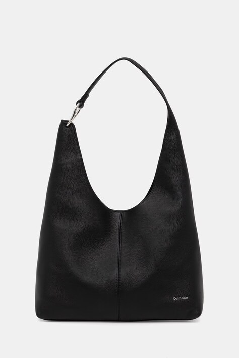 Calvin Klein tote torba ženska usnjena črna LV04F3543G