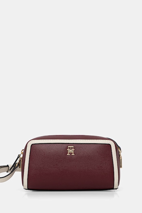 Tommy Hilfiger χιαστί γυναικεία από απομίμηση δέρματος μπορντό AW0AW18899