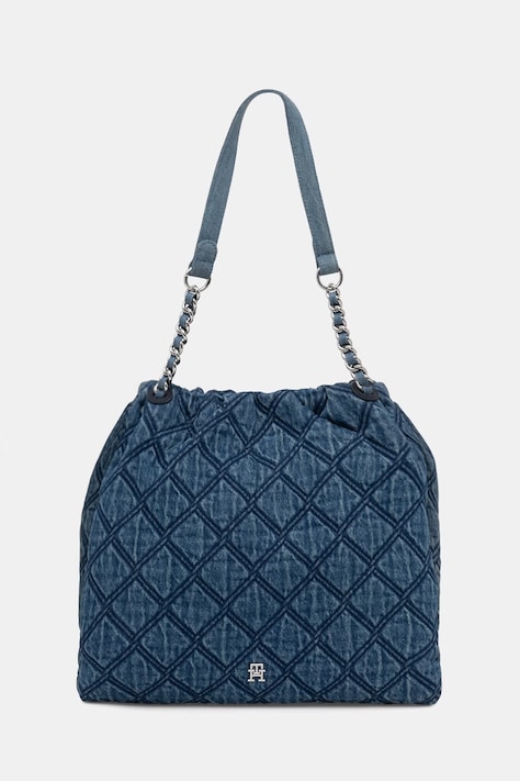 Tommy Hilfiger μικρή τσάντα γυναικεία ντένιμ μπλε AW0AW18866