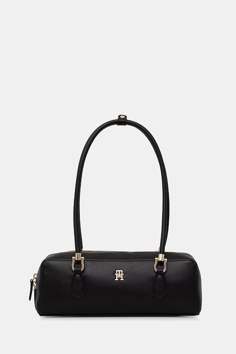 Tommy Hilfiger baguette torbica za žene od imitacije kože crna AW0AW18748