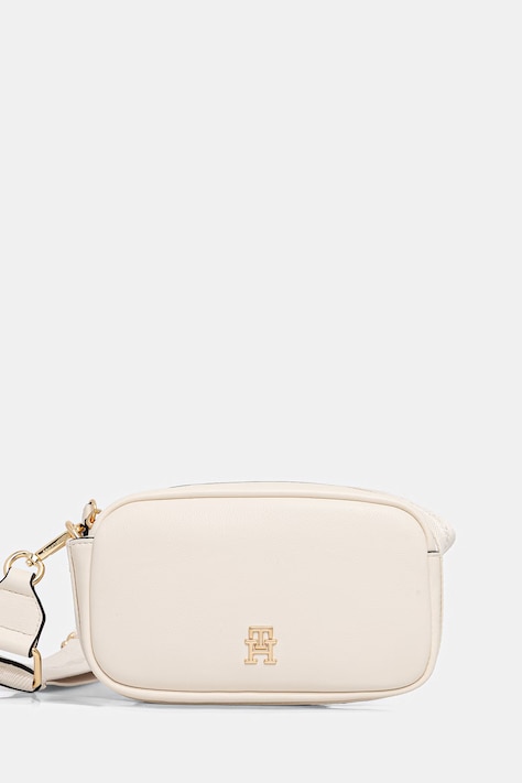 Tommy Hilfiger torebka crossbody damska z imitacji skóry beżowa AW0AW18741