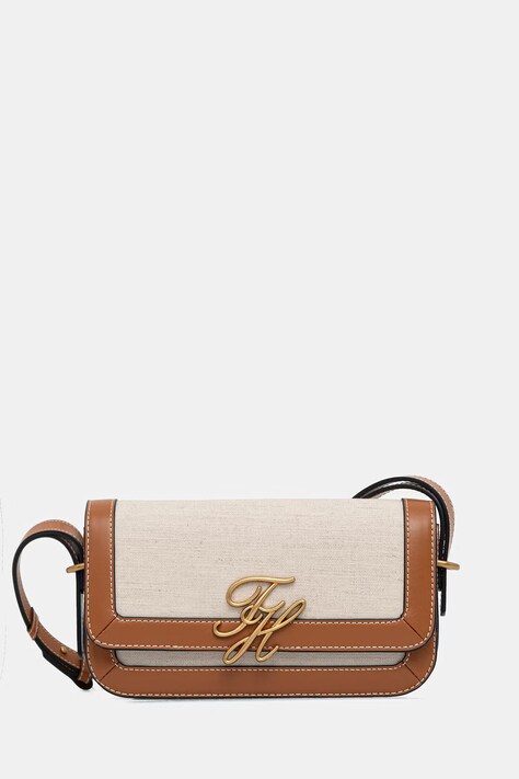 Tommy Hilfiger torebka crossbody damska beżowa AW0AW18737