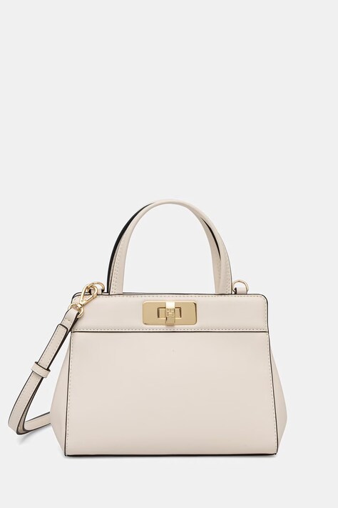 Tommy Hilfiger torebka shopper damska z imitacji skóry beżowa AW0AW18726