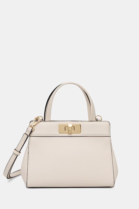 Tommy Hilfiger torebka shopper damska z imitacji skóry beżowa AW0AW18726