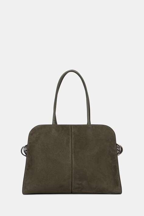 BOSS shopper torba za žene od imitacije brušene kože Clarice Tote SU zelena 50574771