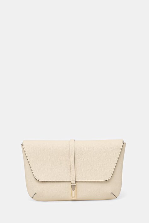 BOSS kopertówka damska skórzana REAH CLUTCH biała 50567621
