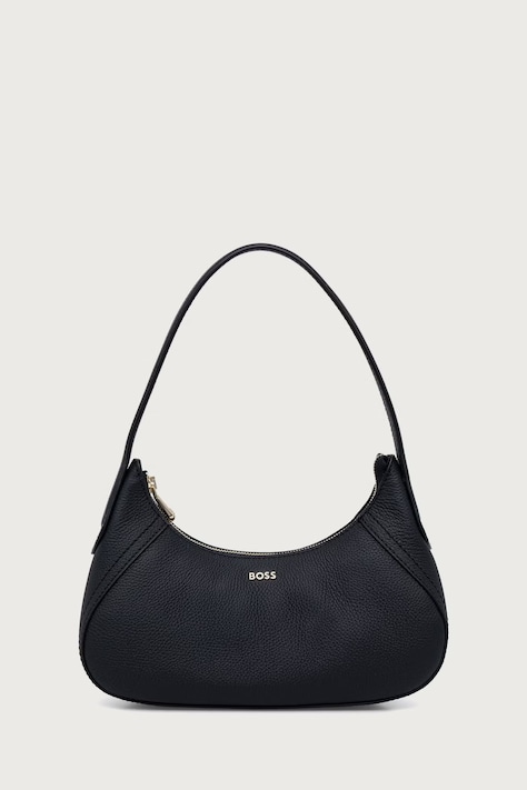 BOSS Сумка baguette для женщин кожаная Lenah SM Shoulder чёрная 50567618