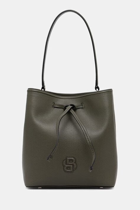 BOSS kabelka dámska z imitácie kože Anett Drawstring zelená 50567602