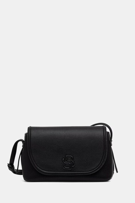 BOSS crossbody torba za žene od imitacije kože Anett Flap Crossbody crna 50567599