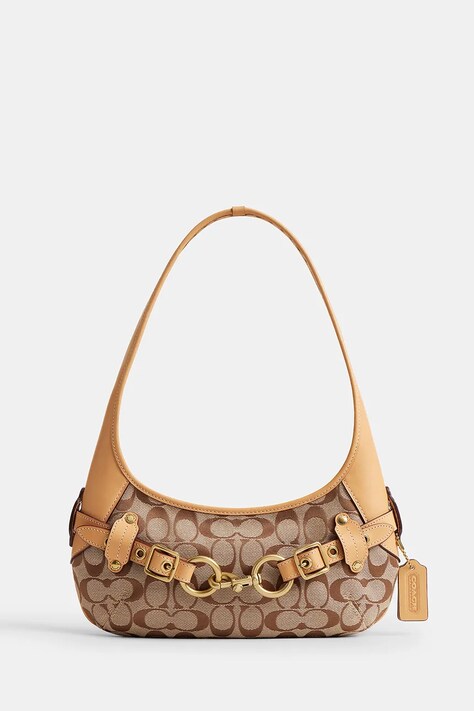 Coach torebka hobo damska Belted Ergo Shoulder Bag 26 brązowa CEN87