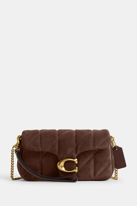 Coach torebka crossbody damska skórzana Tabby Chain Crossbody 19 brązowa CCD85