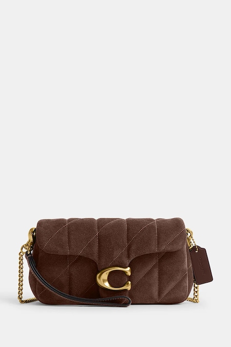Coach torebka crossbody damska skórzana Tabby Chain Crossbody 19 brązowa CCD85