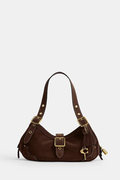 Coach torebka damska skórzana Small Drifter Bag brązowa CFM44