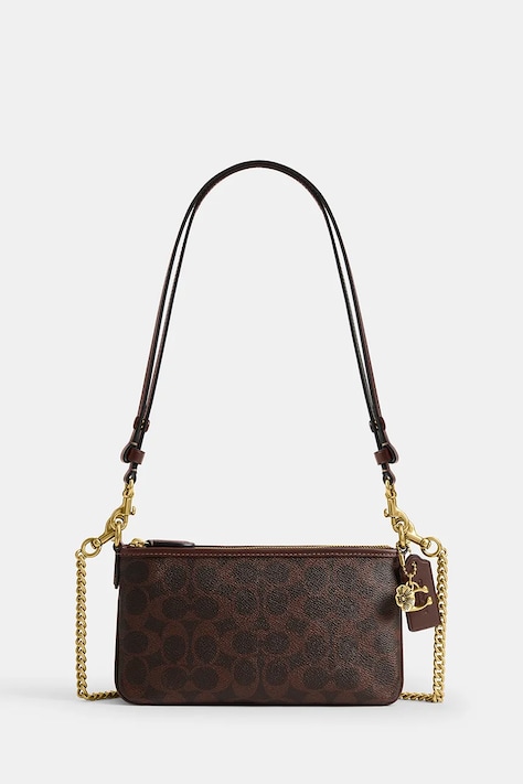 Coach torebka crossbody damska skórzana Audrey Crossbody Bag brązowa CEY53
