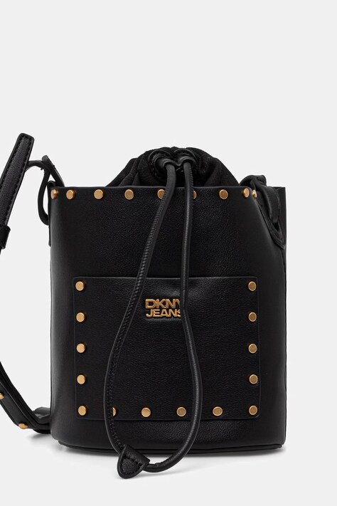 DKNY torebka worek damska z imitacji skóry PAYTON czarna R62JZR48