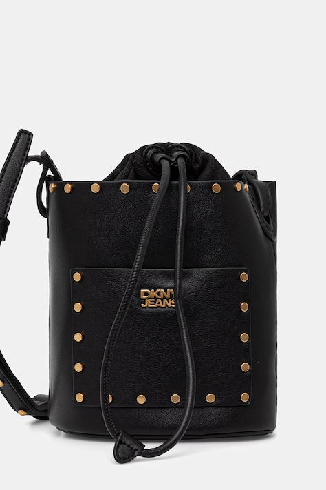 DKNY torebka worek damska z imitacji skóry PAYTON czarna R62JZR48