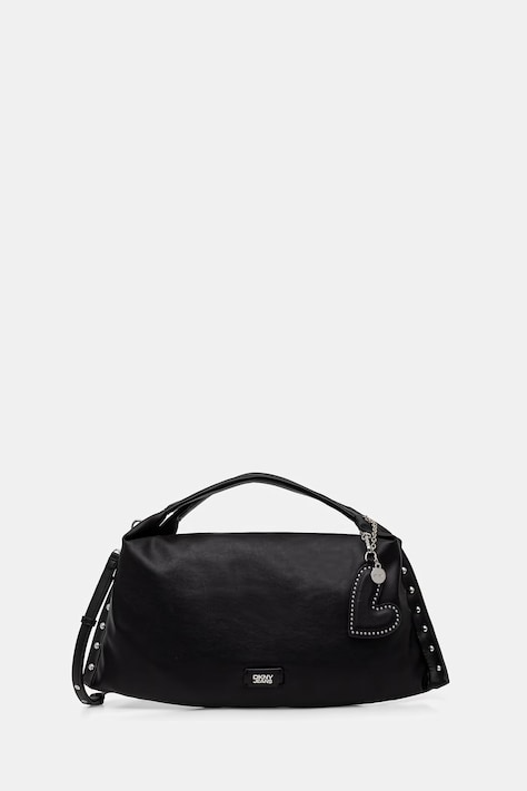 DKNY torebka shopper damska z imitacji skóry czarna R62CAR49