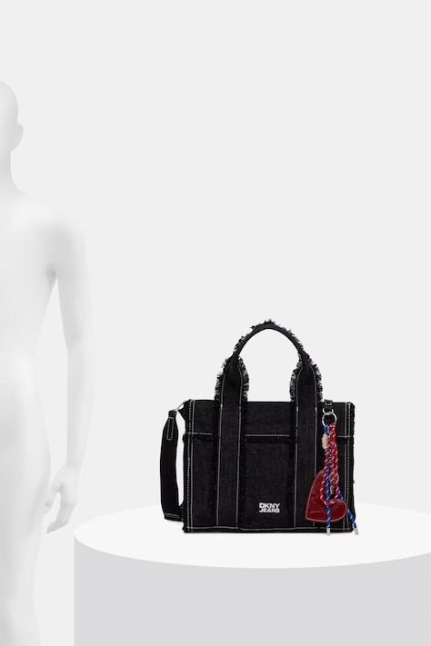 DKNY сумка-шопер жіноча джинсова — фото 6