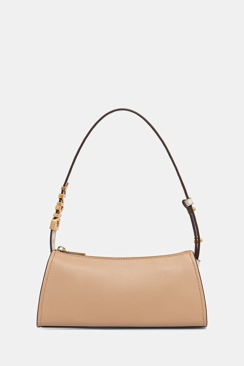 DKNY torebka hobo damska z imitacji skóry AVRIL beżowa R6236G57