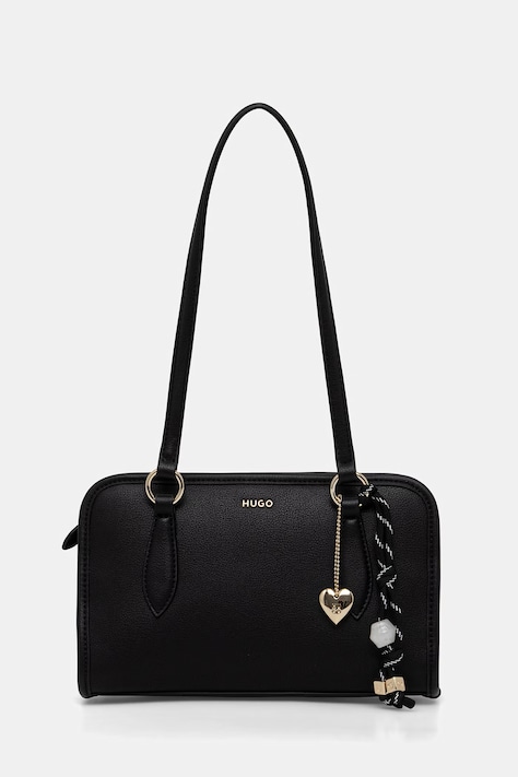 HUGO сумка tote для женщин из искусственной кожи Clioh_Tote SM чёрная 50568136