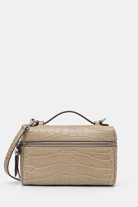 Tory Burch torebka crossbody damska skórzana Romy beżowa 183015