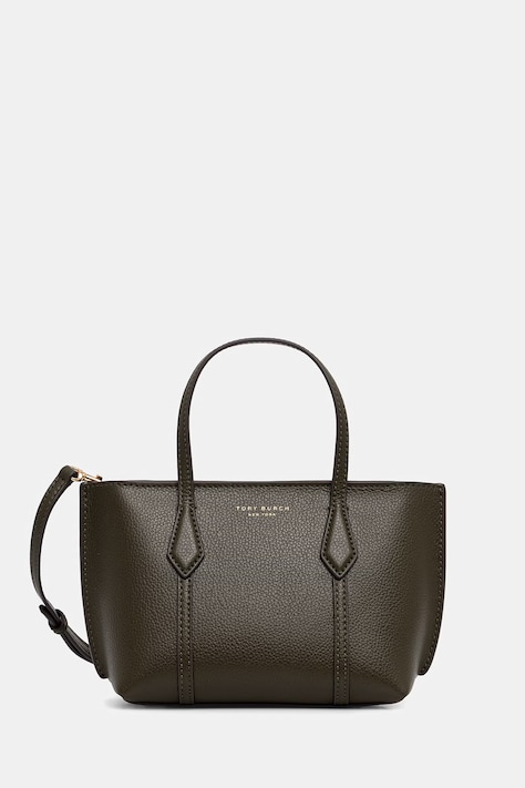 Tory Burch torebka tote damska skórzana Perry zielona 177399