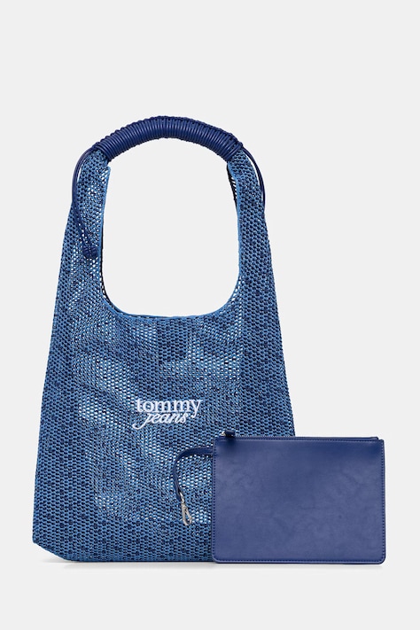 Tommy Jeans torebka tote damska niebieska AW0AW18778