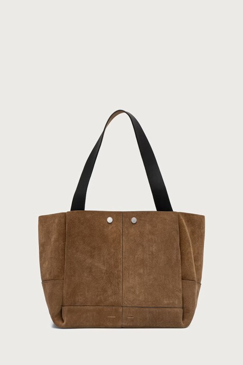 AllSaints Shopper női velúrbőr ROSALIE barna W715XD