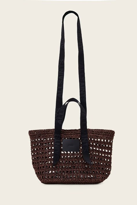 AllSaints torebka shopper damska CELAYNE brązowa W485XE