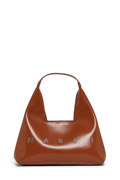 Marni torebka dziecięca z imitacji skóry brązowa M02030