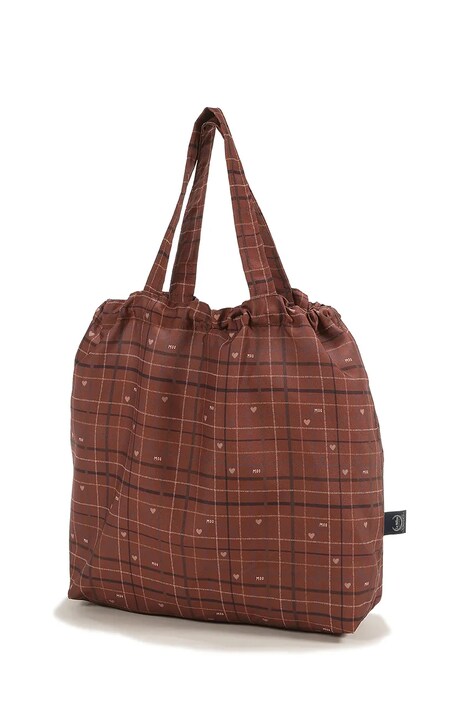 La Millou Shopper torba MOO MEADOW PLAID oranžna 156708