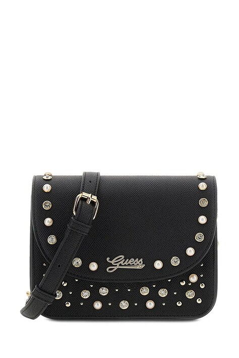 Guess torebka crossbody dziecięca z imitacji skóry czarna J6BZ57 W5115