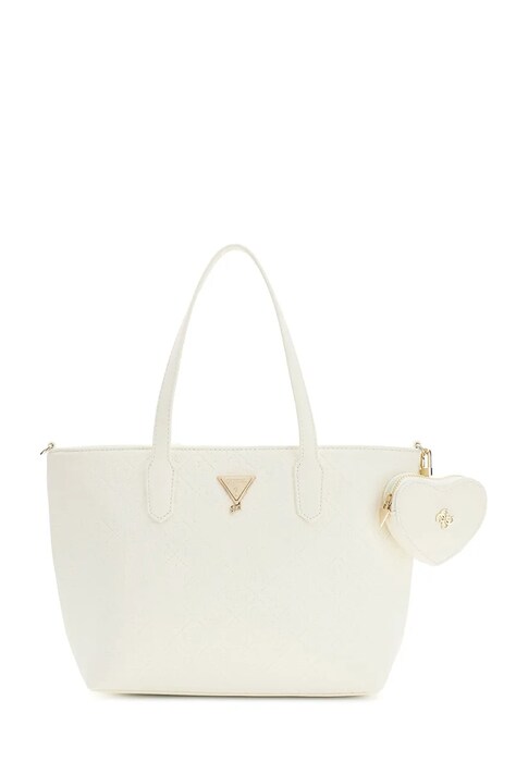 Guess Torebka tote dziecięca z imitacji skóry beżowa J6BZ56 W5114