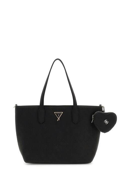 Guess Torebka tote dziecięca z imitacji skóry czarna J6BZ56 W5114