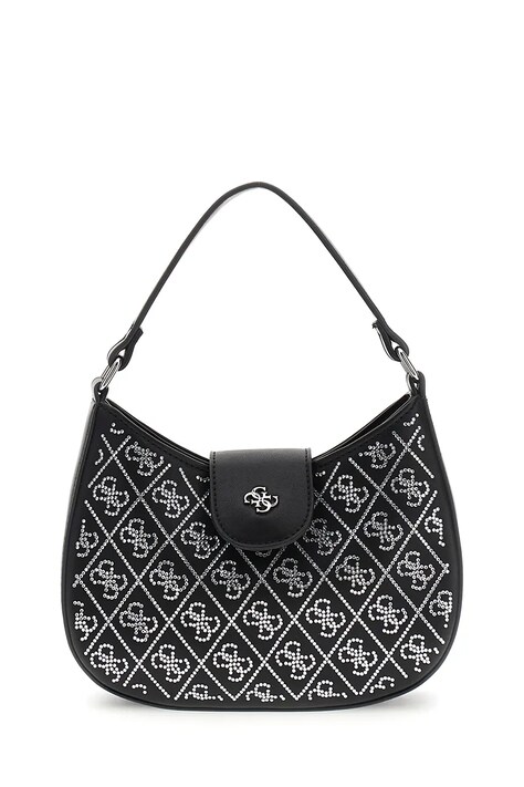 Guess Torebka hobo dziecięca z imitacji skóry czarna J6BZ34 W4046