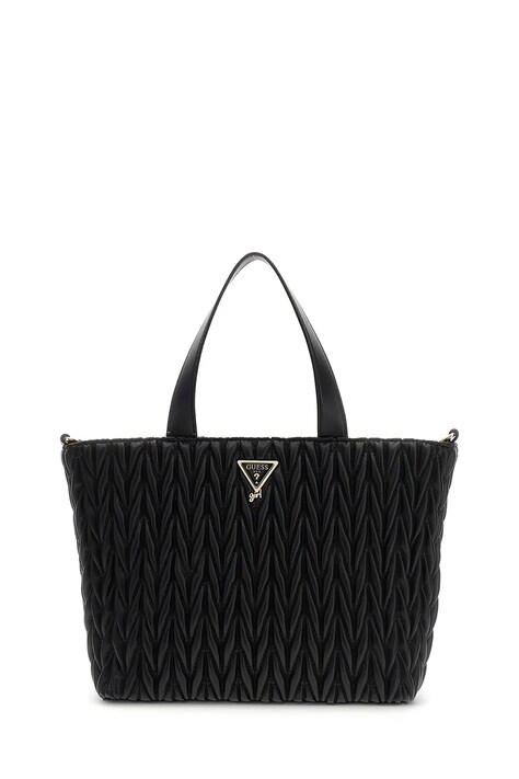 Guess torebka tote dziecięca z imitacji skóry czarna J6BZ24 W4034