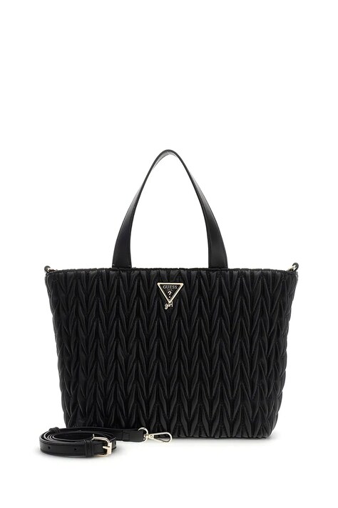 Guess torebka tote dziecięca z imitacji skóry czarna J6BZ24 W4034