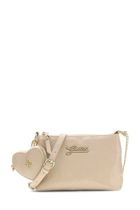 Guess Torebka crossbody dziecięca z imitacji skóry beżowa J6BZ13 W3986
