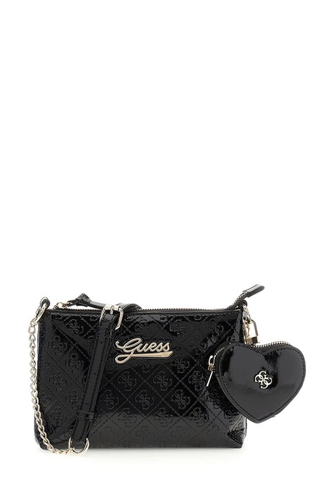 Guess Torebka crossbody dziecięca z imitacji skóry czarna J6BZ13 W3986