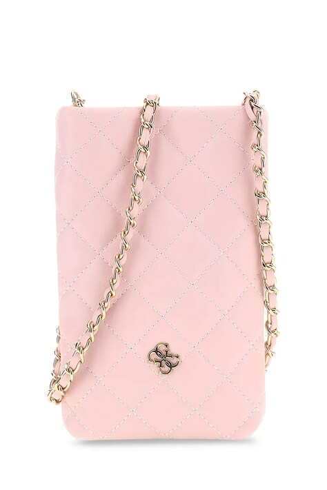 Guess torebka crossbody dziecięca z imitacji skóry różowa J6BZ02 W3953
