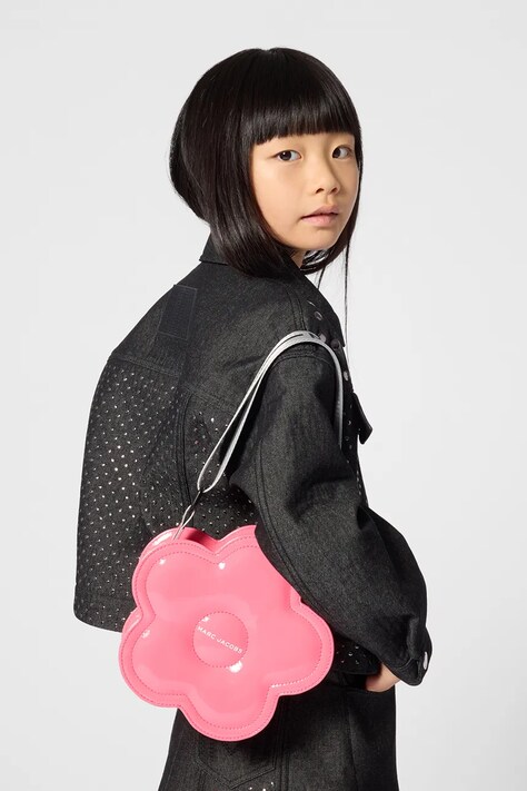MARC JACOBS crossbody torba za djecu od imitacije kože roza W61099
