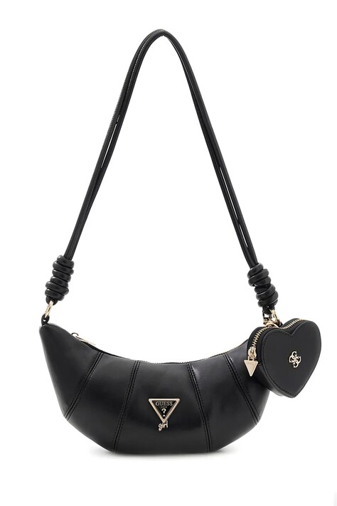 Guess torebka hobo dziecięca z imitacji skóry czarna J6YZ22 W2548