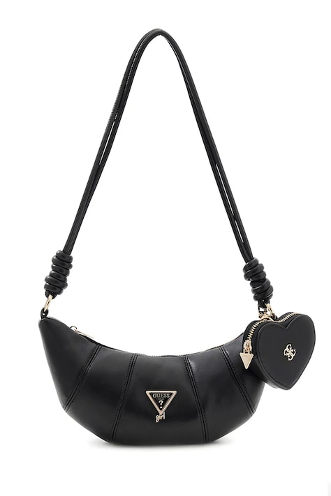 Guess torebka hobo dziecięca z imitacji skóry czarna J6YZ22 W2548